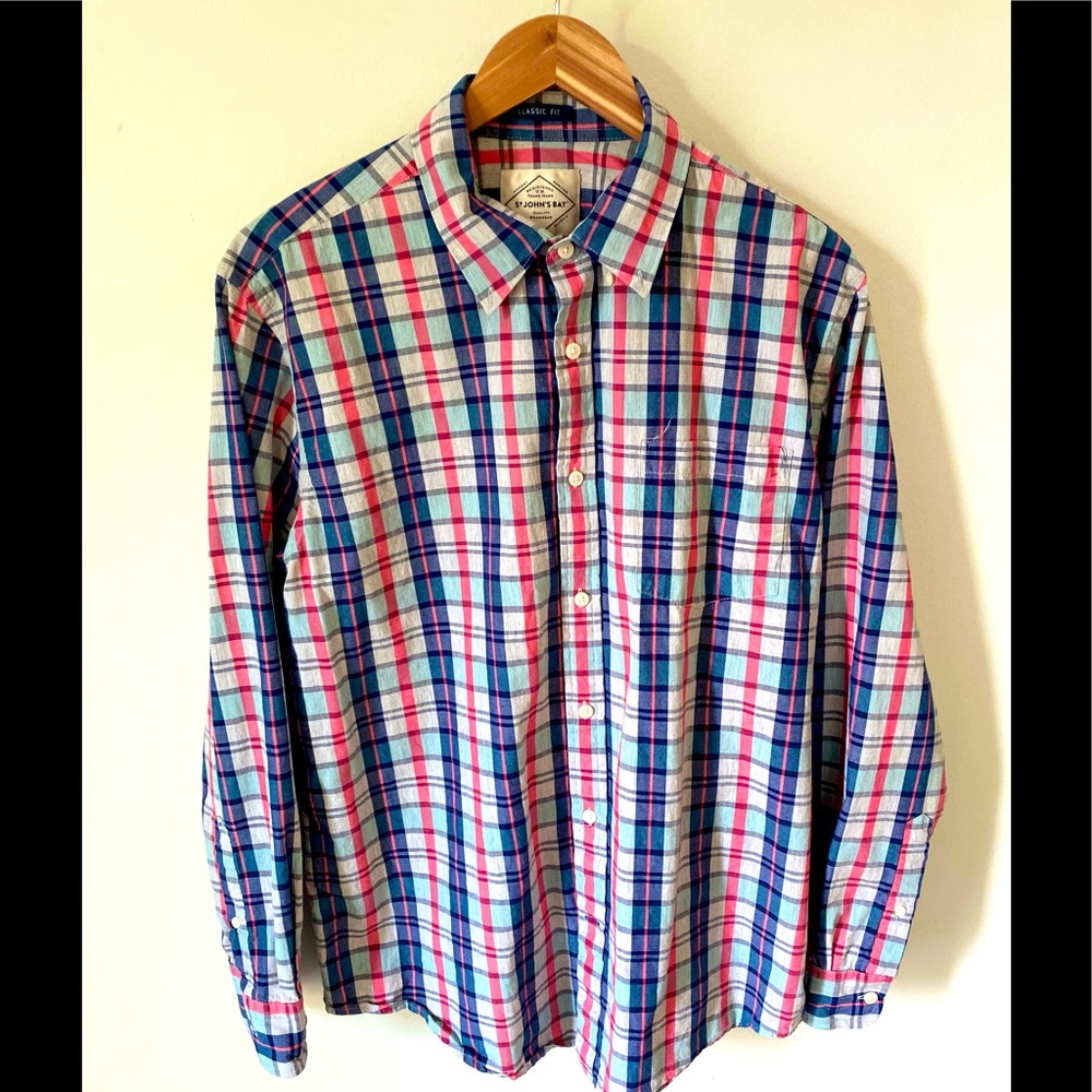 St John’s Bay Long-Sleeve Button-down